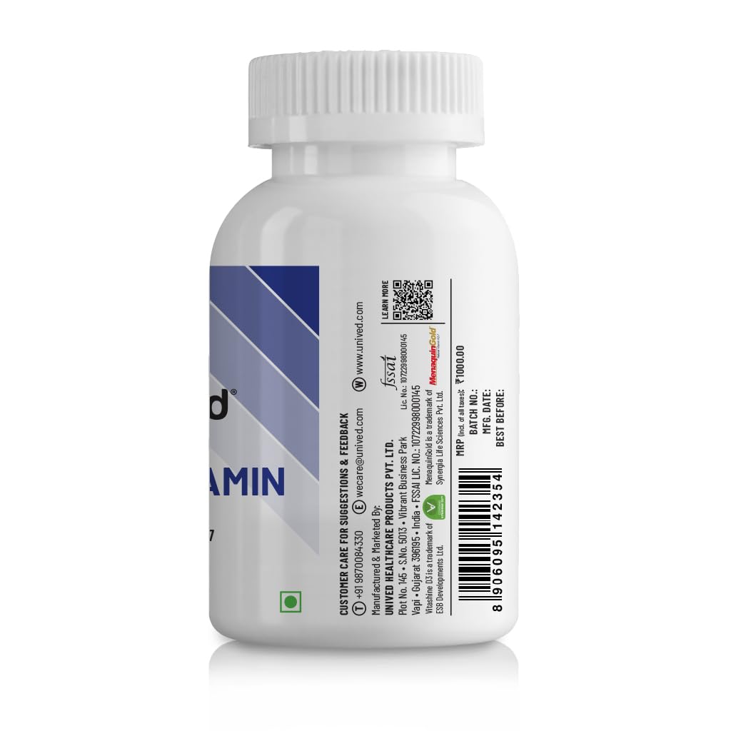 Zephivo Unived Wholefood Multivitamin for Men | Vegan Plant-Based Multivitamins A, B-Complex, C, D3, E, & K2-7 | 100% Natural, Wholefood Plant Based, & Vegan | 60 Capsules
