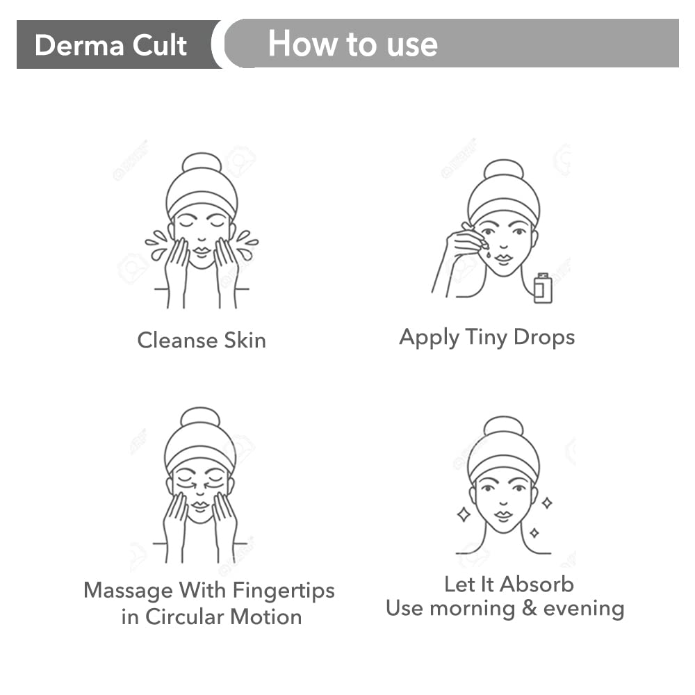 O3+ Derma Cult 100% Bakuchiol Serum for Anti Ageing, Retinol Alternative and Glow 30ML