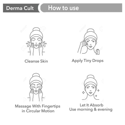 O3+ Derma Cult 100% Bakuchiol Serum for Anti Ageing, Retinol Alternative and Glow 30ML
