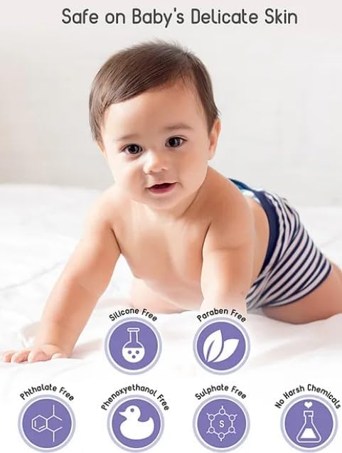Babyhug Milk Protein Daily Formula Moisturising Milky Lotion Mild & Gentle Formula For Newborn Baby - 200 ml