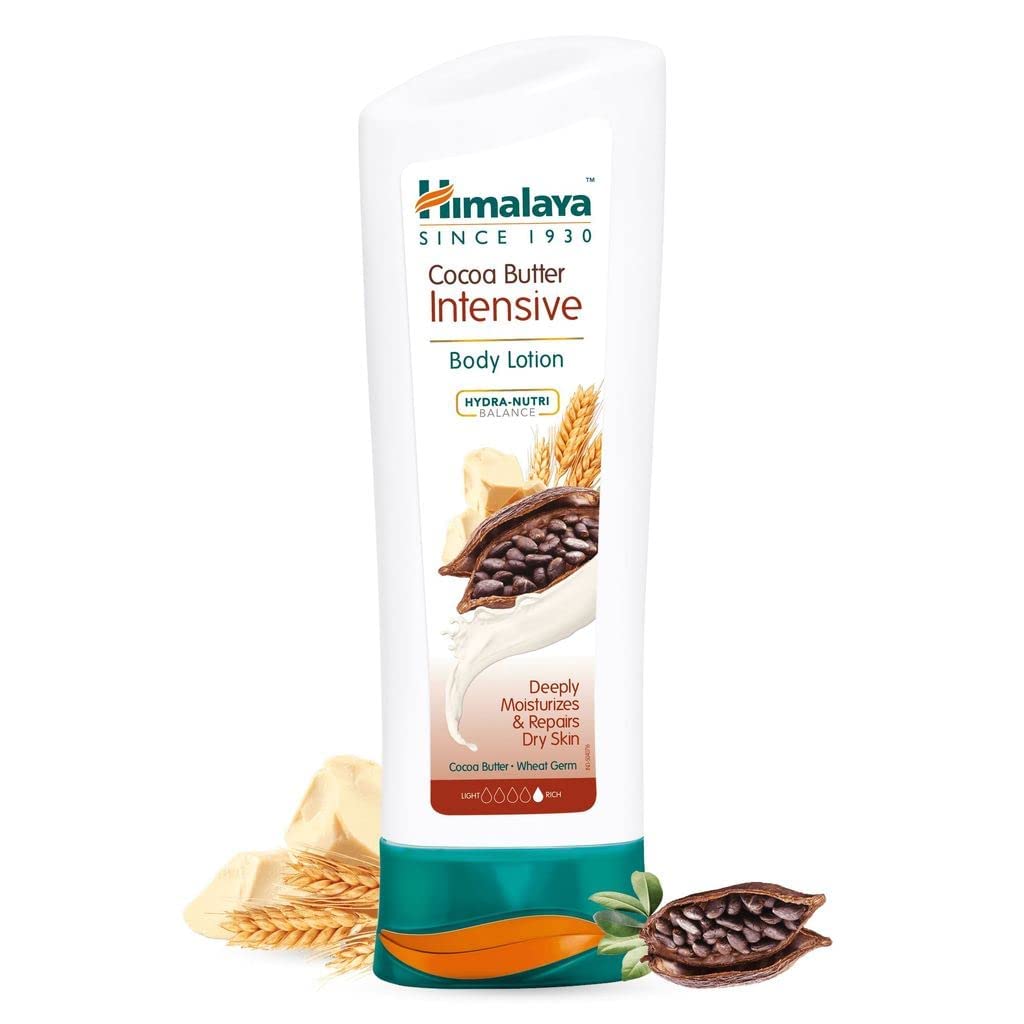 Himalaya Cocoa Butter Intensive Body Lotion packaging on a white background