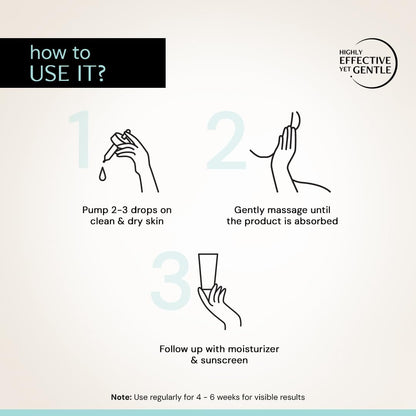Instructions on how to use a product with hand illustrations and text.