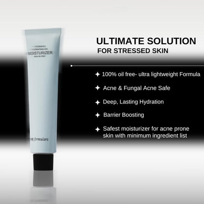 The Formularx Hydra Veil Barrier Care Gel Moisturizer with Ceramide, Hyaluronic Acid, & Ectoin for Oily, Acne & Fungal Acne Prone Skin | Oil Free, Non-comedogenic, Sensitive Skin Friendly | For Women & Men | 50g