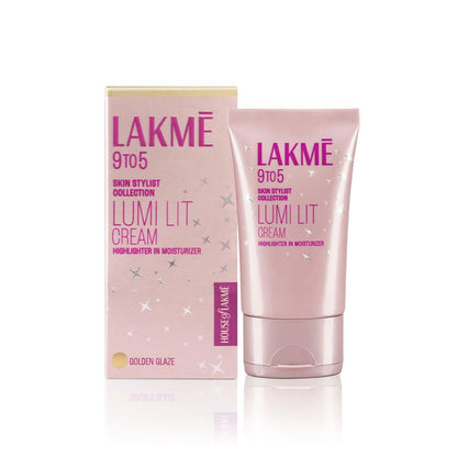 Lakme 9to5 Lumi Lit Cream packaging on a white background