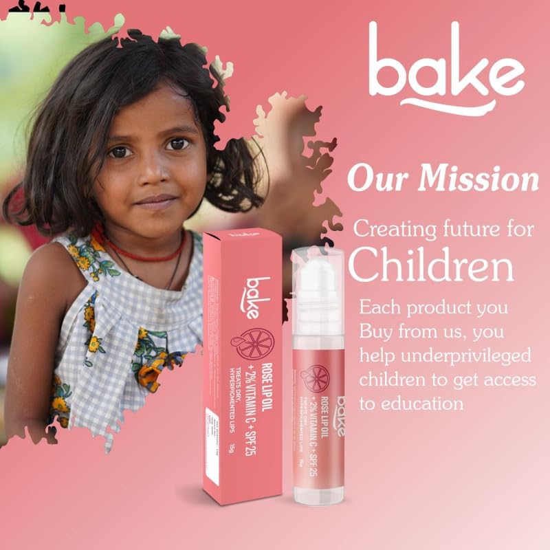 Bake Lip Oil for Shiny, Glossy, Soften Lips, Moisturizing & Nourishing-15gm