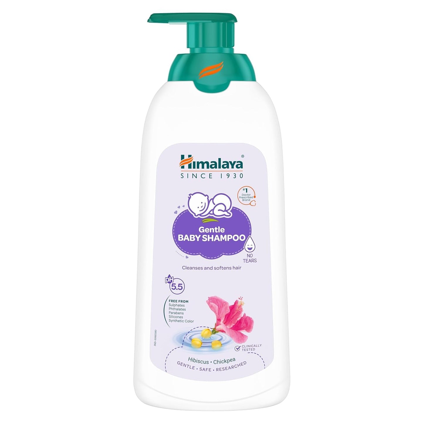 Himalaya Gentle Baby Shampoo 400ml | No Tears Formula | Mild & Safe Daily Cleanser | Gently Cleanses, Softens & Nourishes Baby’s Hair | Soap-Free & pH Balanced