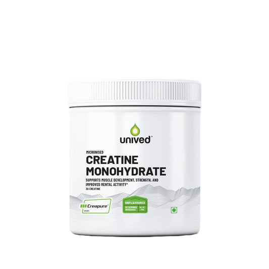 Zephivo Unived Certified German Creapure | Micronised Creatine Monohydrate | Single Ingredient, Flavorless & Caffeine Free | 3g Per Serving. 83 servings, 250g Jar
