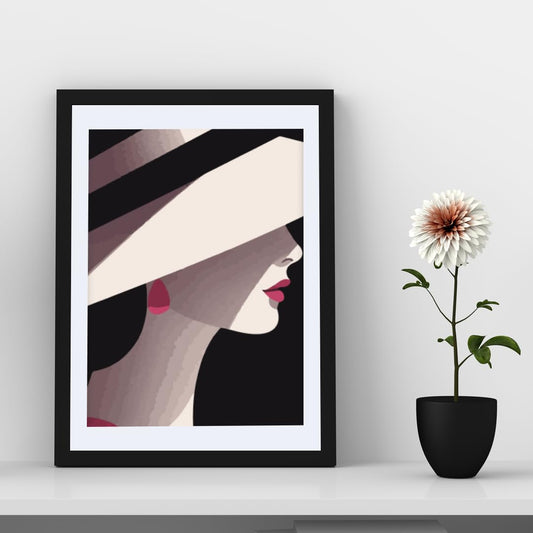 wall frames for living room Bedroom Office decor/Paintings for home decoration Brown Framed poster art prints for room decor (Multicolor single frame) (10x13 inches, ART 1)