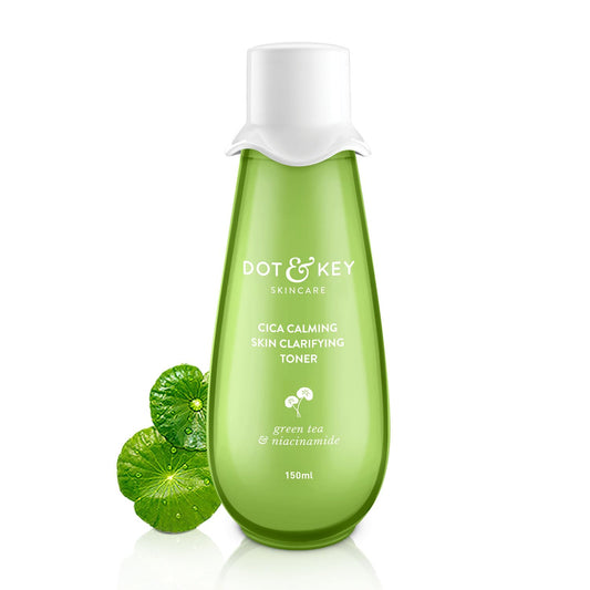 Zephivo Dot & Key Cica Calming Skin Clarifying Toner with Green Tea & Niacinamide | Toner for Acne Prone Skin | Niacinamide Toner For Acne, Oily & Sensitive Skin | Fades Acne Scars & Dark Spots | 150ml
