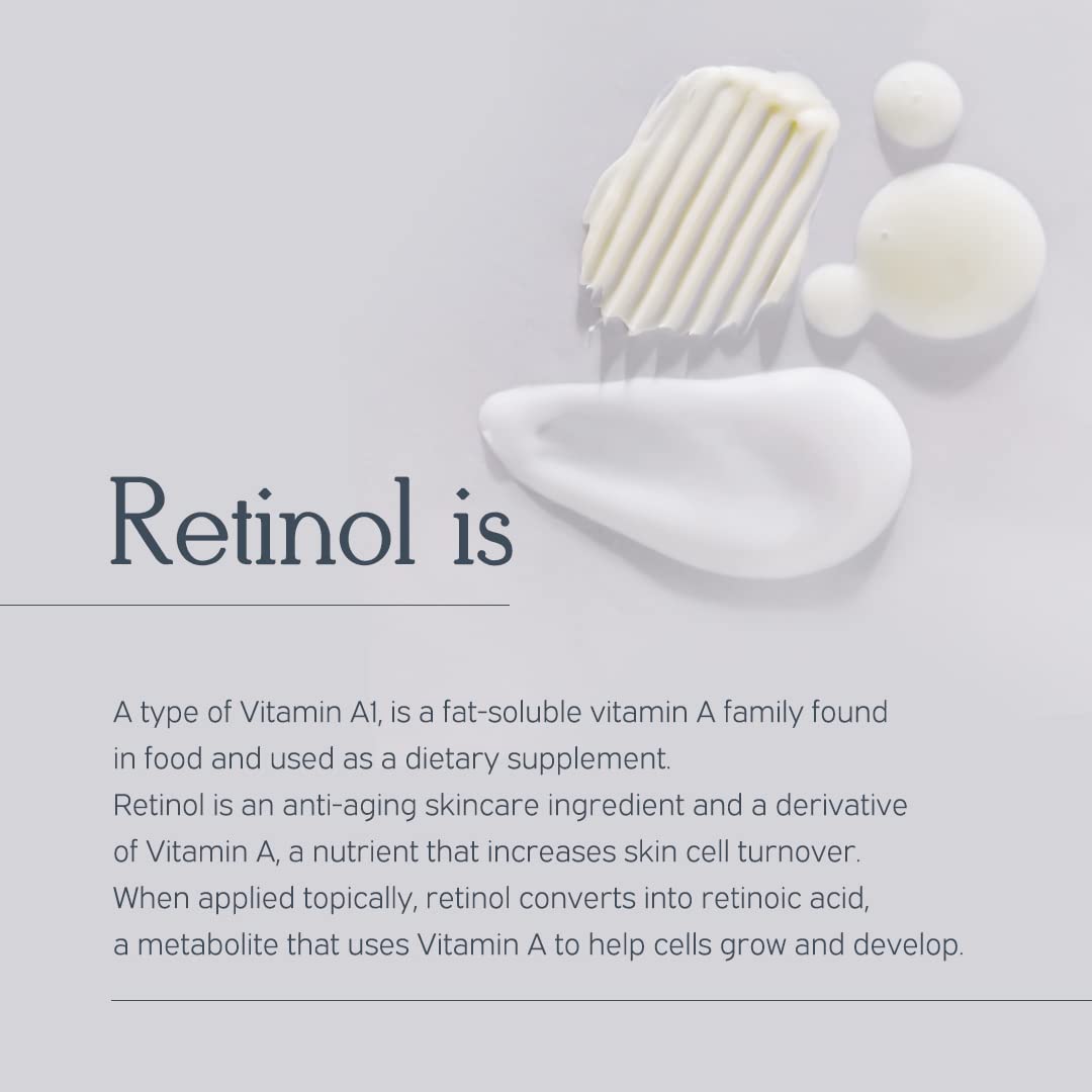 MIZON Retinol Youth 0.3% Retinol Cream with Shea Butter, Peptides, Niacinamide, Bakuchiol Korean Skincare for Fine Line Care - 26 g