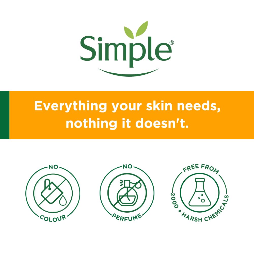 Simple skincare brand logo with tagline and icons on a white background