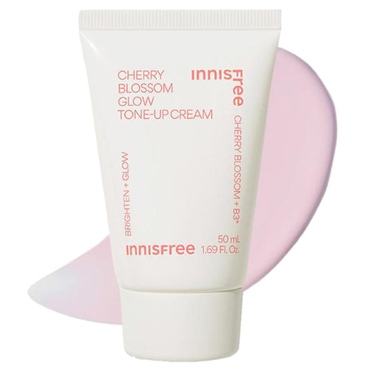 Innisfree Jeju Cherry Blossom Tone Up Tinted Cream 50ml with Niacinamide | Korean Beauty Cream for Dewy & Glowy Finish | Brightening, Moisturizing, Radiant Skin, Hydrating, Korean Skincare