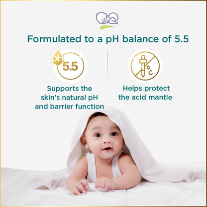 Himalaya Creme Cleansing Baby Bar 125G| pH 5.5|with Coconut milk Protein and Aloe vera|Soap Free | For New borns | For Baby's sensitive skin| No Parabens|No Synthetic Colors