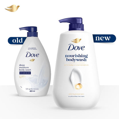 Dove Nourishing Bodywash with Triple Hydration Serum, 825ml