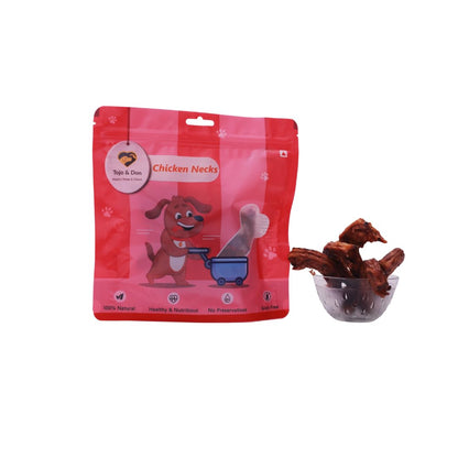 Tojo & Don Dehydrated Chicken Necks for Dogs, 200 g | Natural Chicken Dog Treats & Dental Chews | Single Ingredient | Grain-Free & Gluten-Free | Crunchy Treats for Puppies & Adult Dogs