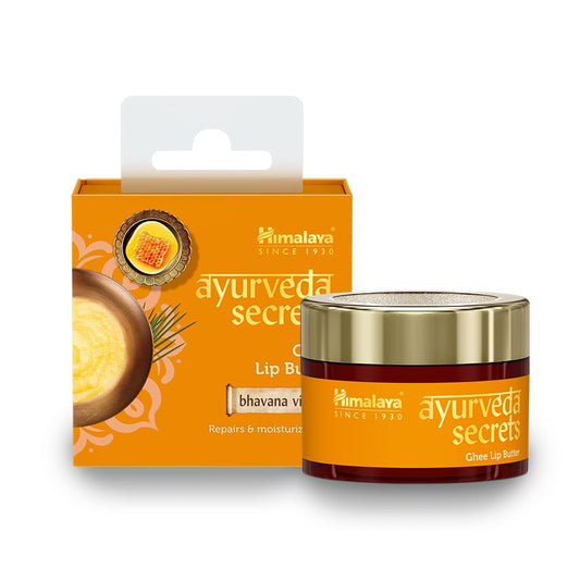 Himalaya Ayurveda Secret lip balm with packaging on a white background