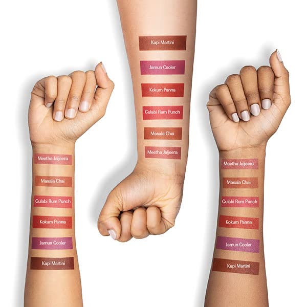 LoveChild Masaba Mamma mia! Lush-Matte Lip Crème - Masala Chai (Nude Brown) Lush Matte Finish, Intense Hydration, Long Lasting, 3ml