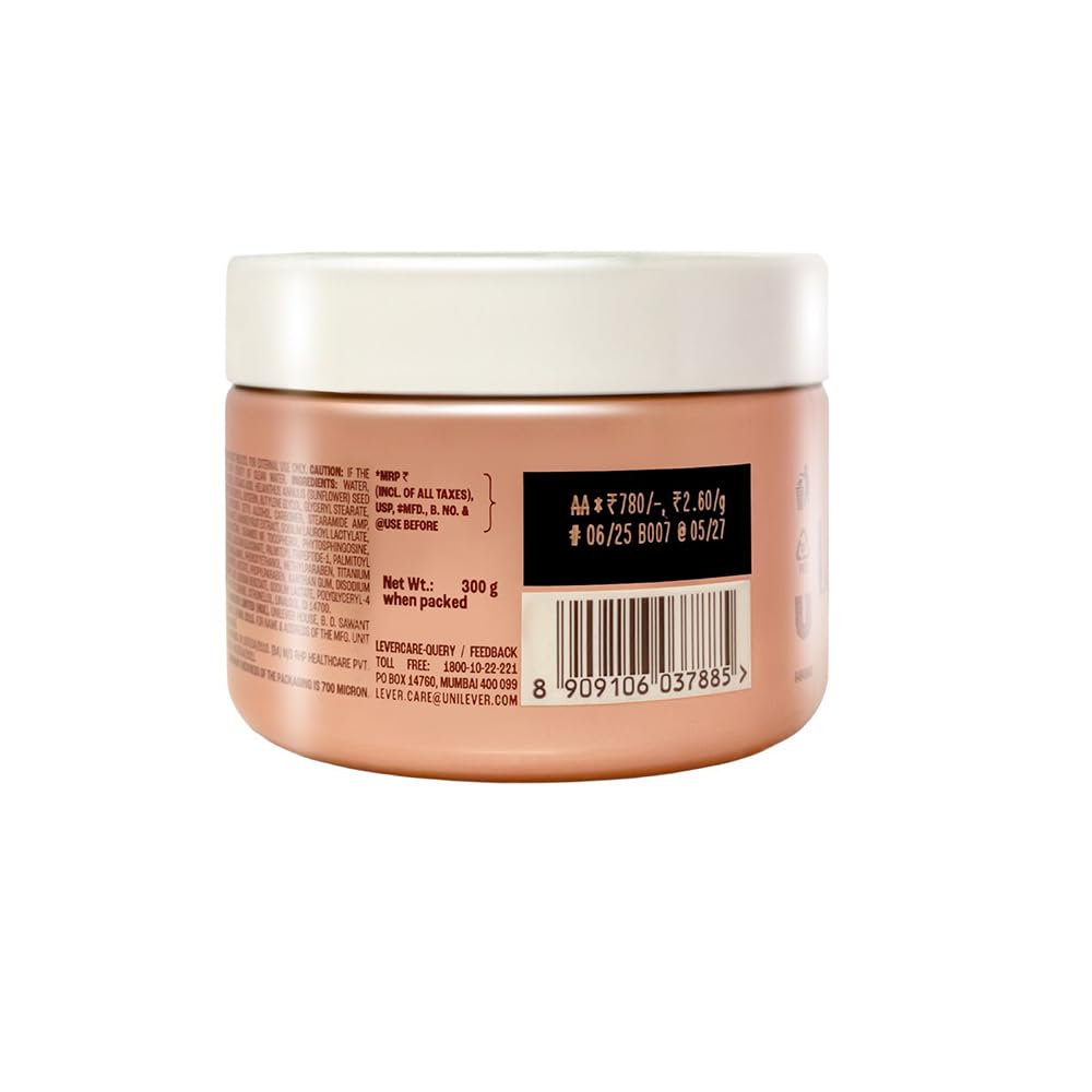 Lakmé Peach Milk Creme Moisturizer with 2% Pro-Ceramide & Peptides | Repairs Damaged Skin Barrier & Gives Intense Hydration | For Dry, Normal & Sensitive 300g