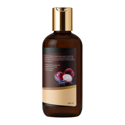 Brown bottle with gold cap on a white background