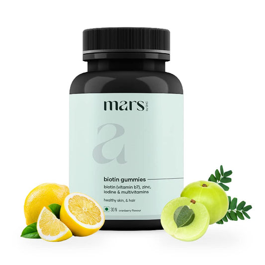 mars Beard Biotin Gummies for men | With the goodness of Vitamin B7, Zinc, Iodine & Multivitamins | Nourishment for beard growth & strength | 30 day pack | 30 gummies
