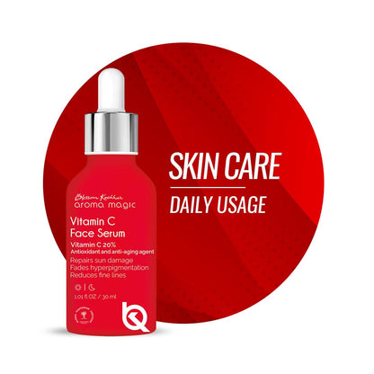 Aroma Magic 20% Vitamin C Face Serum | Anti-aging Agent, Orange Extract for Dark Spots, Pigmentation & Glowing Face - 30 ml | Pack of 1
