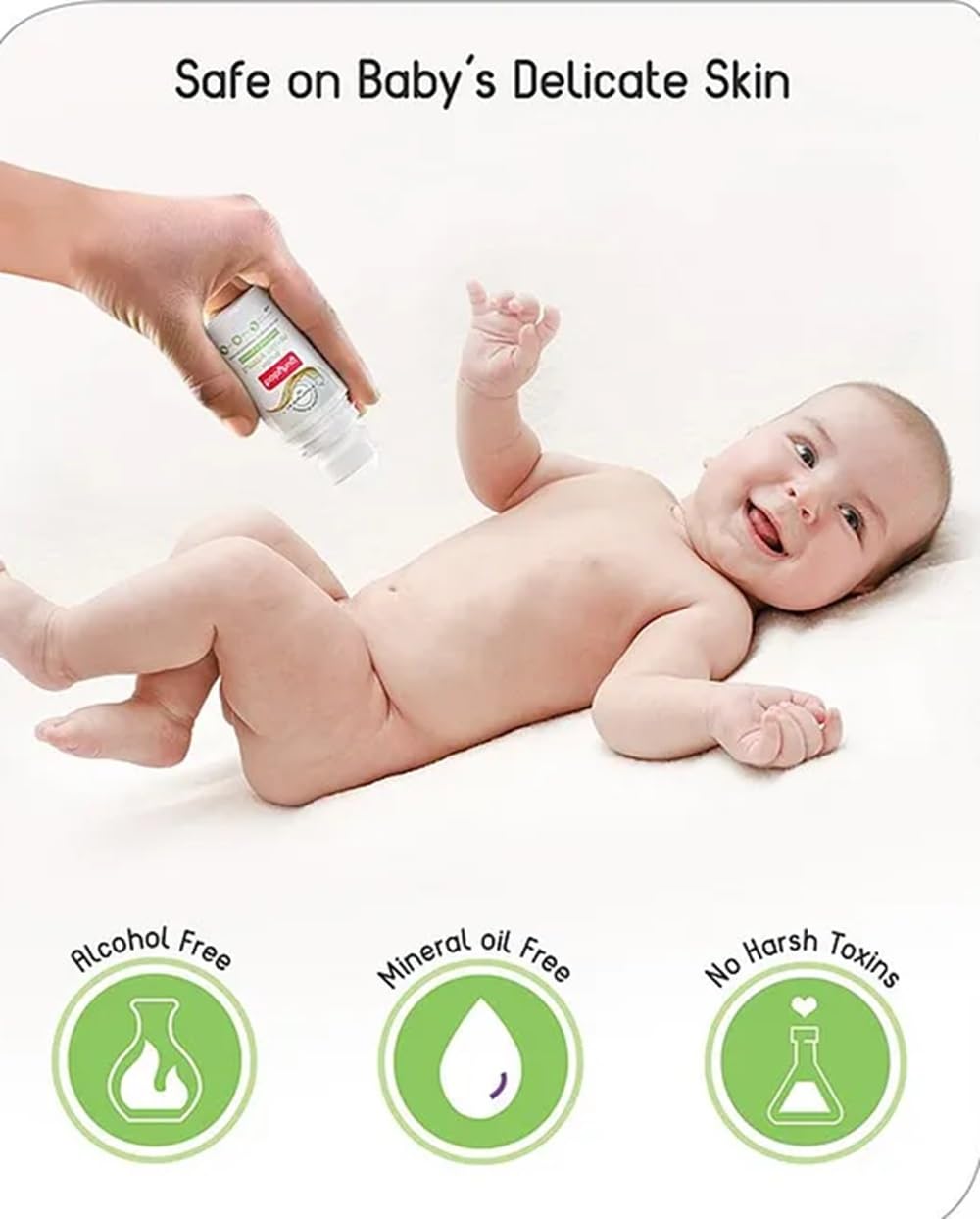 Babyhug Natural Tummy Roll-On for Babies, 40 ml, Soothing and Quick Relief from Colic, Constipation, Indigestion, with Saunf and Hing Oil