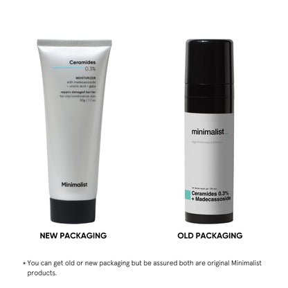 Minimalist 0.3% Ceramide Face Moisturizer For Barrier Repair & Deep Moisturization | Daily Repairing Face Moisturizing Cream | For Oily - Combination Skin | 50g