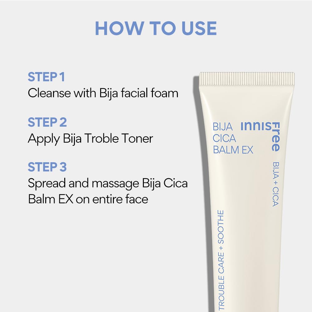 Innisfree Bija Cica Calming Skin Moisturiser for Oily, Acne Prone And Sensitive Skin | Heals & Soothes Inflammation | With Centella & Salicylic Acid | Repair skin barrier | Korean Skincare -40Ml