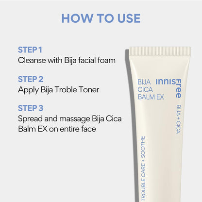Innisfree Bija Cica Calming Skin Moisturiser for Oily, Acne Prone And Sensitive Skin | Heals & Soothes Inflammation | With Centella & Salicylic Acid | Repair skin barrier | Korean Skincare -40Ml