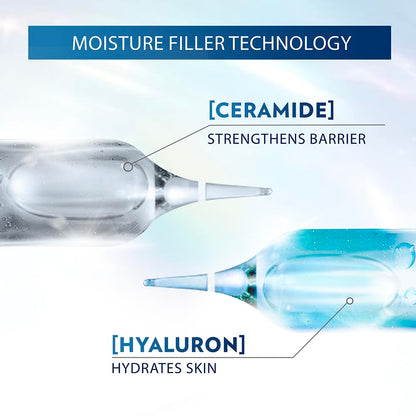 Vaseline Deep Moisture Body Lotion with Ceramide Hyaluron Fillers | 10X More Moisture for Cushion Soft Glowing Skin | For Dry Skin | Lightweight Non-Sticky Formula | 600ml