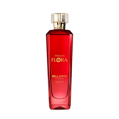 BELLAVITA TIMELESS FLORA | Dubai Crafted | Perfume For Woman | 100ml | 25% Oil Concentration | Rose, Mandarin, Sandalwood & Patchouli | Premium Long Lasting Perfume