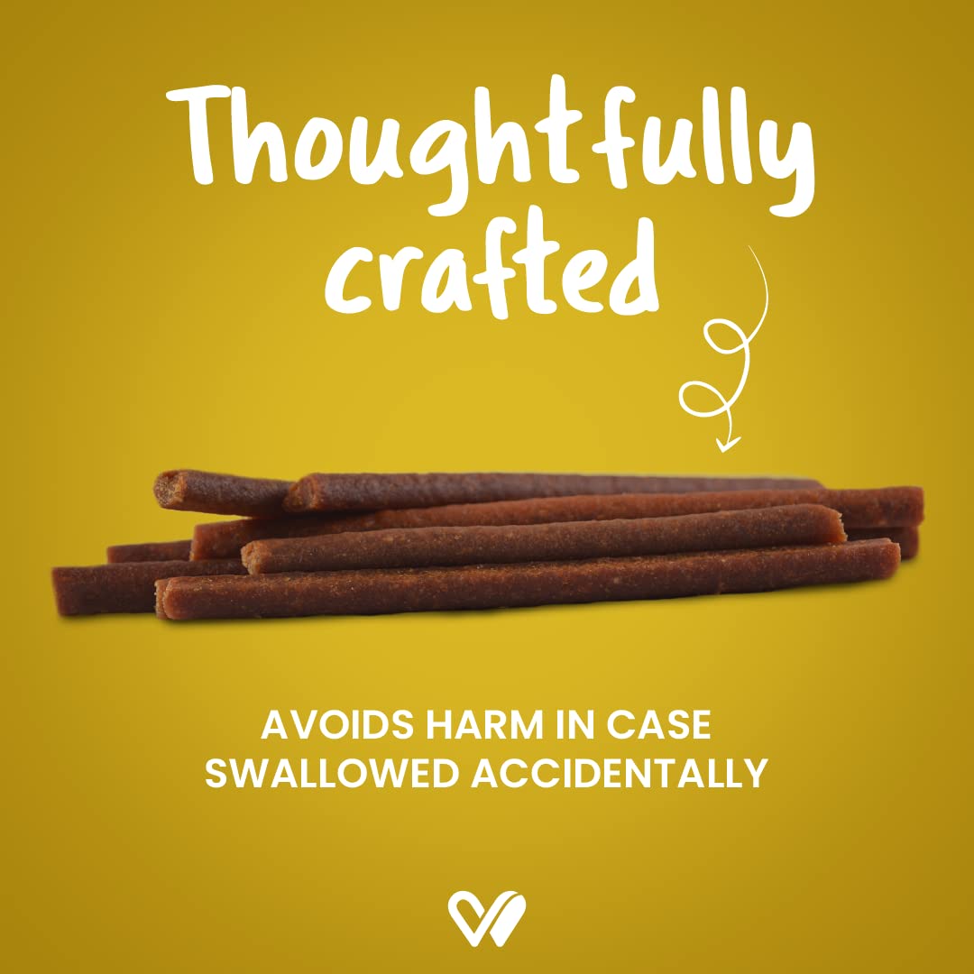 Wiggles Barkstix Dog Treats (Honey Chicken, 100g) | Fresh Chicken Soft Chew Sticks for Training Adult Puppies | Improves Joint Health with Honey and Cereals | for All Breeds | Vet Approved