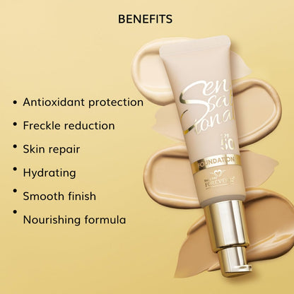 Daily Life Forever52 Sensational SPF 50+ Foundation (White Peach-04, 30ML) Enriched with Hyalorinic Acid. Niacinamide and Vitamin E| Upto 12Hrs Longlasting Radiant Finish