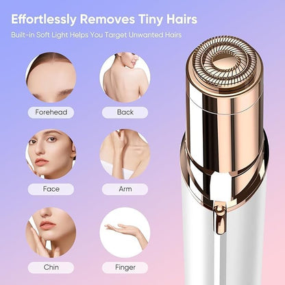 Hewan 2-in-1 Hair removal machine Eyebrow Trimmer for Women - Facial Hair Removal Machine For Women - Face,Upper Lips,Cheek, Chin and Nose Hair Remover, USB RECHARGEABLE Epilator