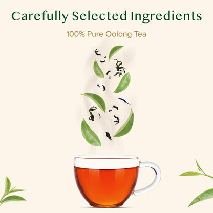 VAHDAM, High Mountain Oolong Tea Bags (15 Count) Non-GMO, Gluten-Free | Naturally High Grown Oolong Tea Leaves - Light & Floral | Individually Wrapped Pyramid Tea Bags | Direct from Source