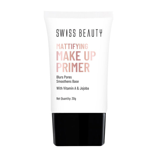 SWISS BEAUTY Makeup Primer Oil Free Mattifying Long Lasting Base, Shades, 30 ml