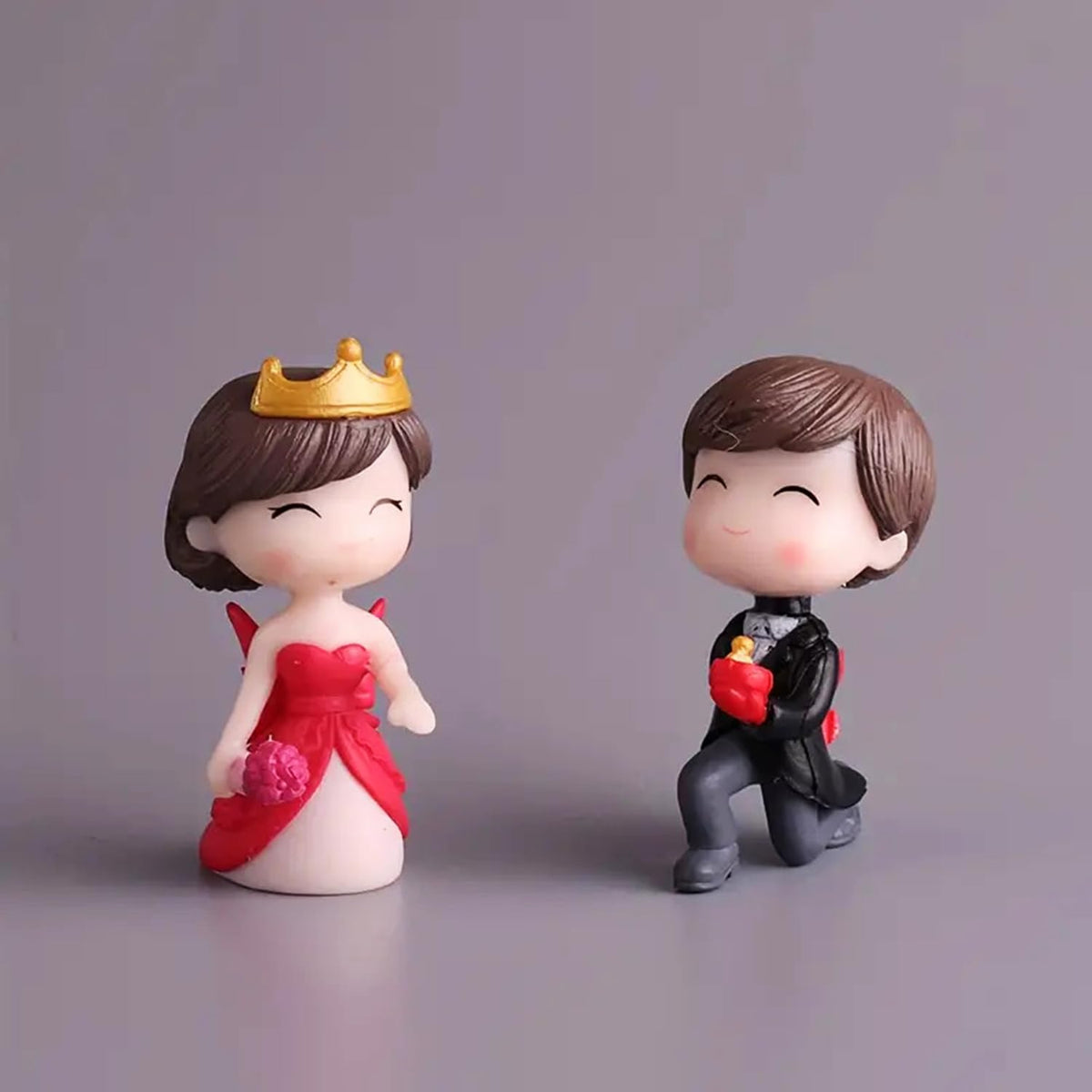 ascension Romantic Love Proposal Couple Gift for Girlfriend Boyfriend Husband Wife Miniature Statue Showpiece for Valentines Day Gift Proposal Day Lovely Couple Gift for Your Love Valentine Gift