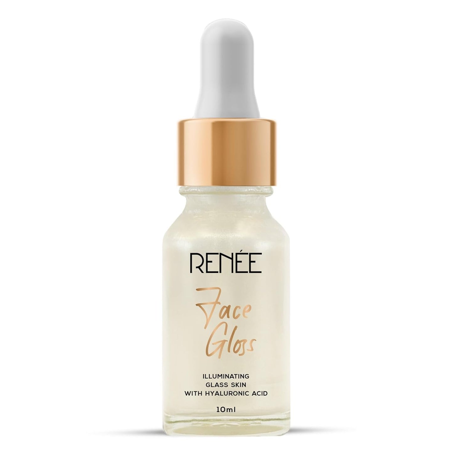 RENEE Face Gloss Highlighting Strobe Serum, Hyaluronic Acid Hydration & Illumination, Paraben-Free, Vegan, Lightweight, Non-Greasy Hydrating Serum for Radiant, Dewy Skin