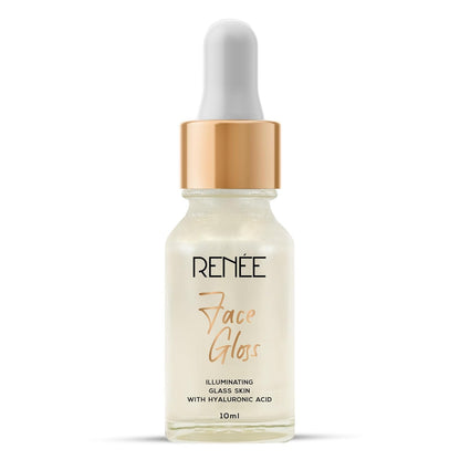 RENEE Face Gloss Highlighting Strobe Serum, Hyaluronic Acid Hydration & Illumination, Paraben-Free, Vegan, Lightweight, Non-Greasy Hydrating Serum for Radiant, Dewy Skin