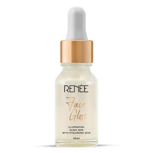 RENEE Face Gloss Highlighting Strobe Serum, Hyaluronic Acid Hydration & Illumination, Paraben-Free, Vegan, Lightweight, Non-Greasy Hydrating Serum for Radiant, Dewy Skin