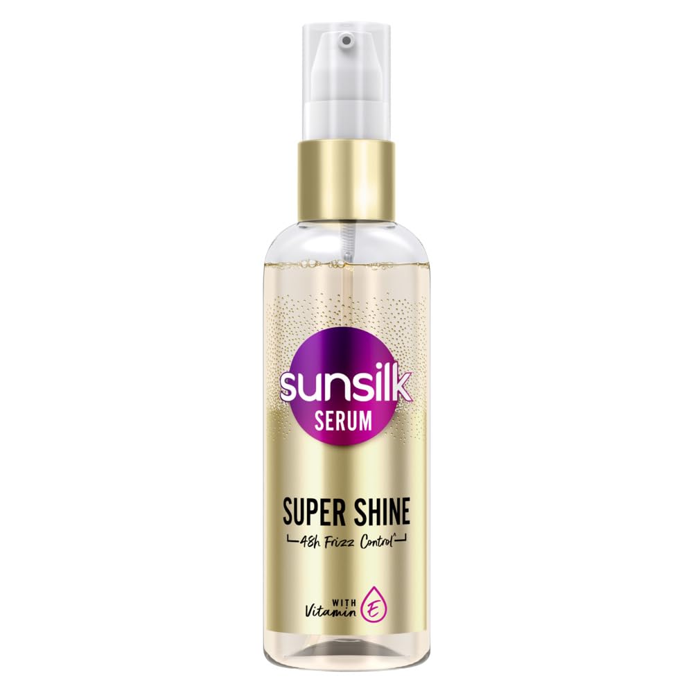 Sunsilk Super Shine serum bottle on a white background
