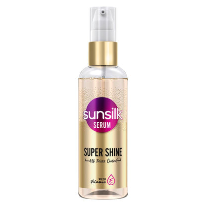 Sunsilk Super Shine serum bottle on a white background
