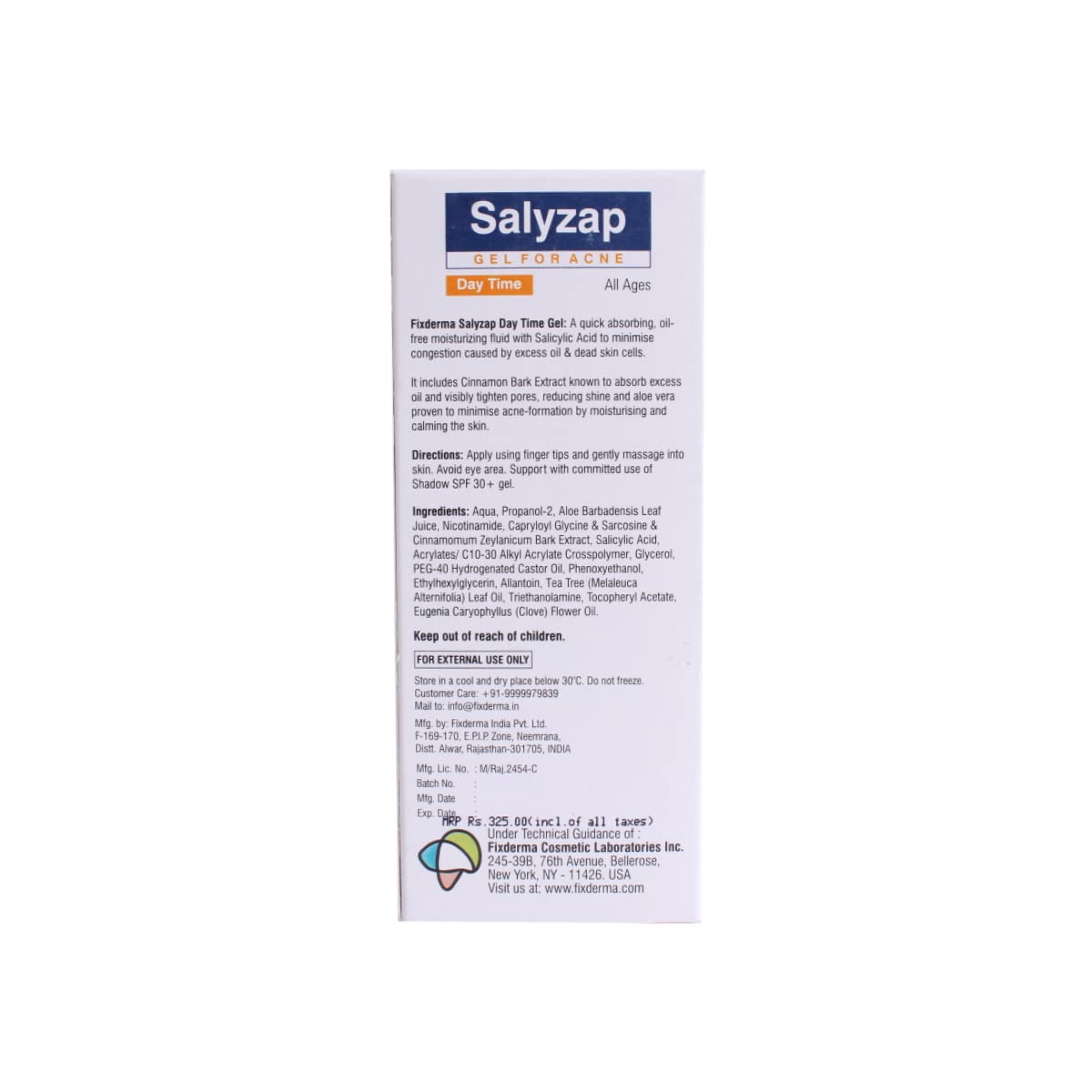 Fixderma Salyzap For Acne Day Time Gel 20 gm