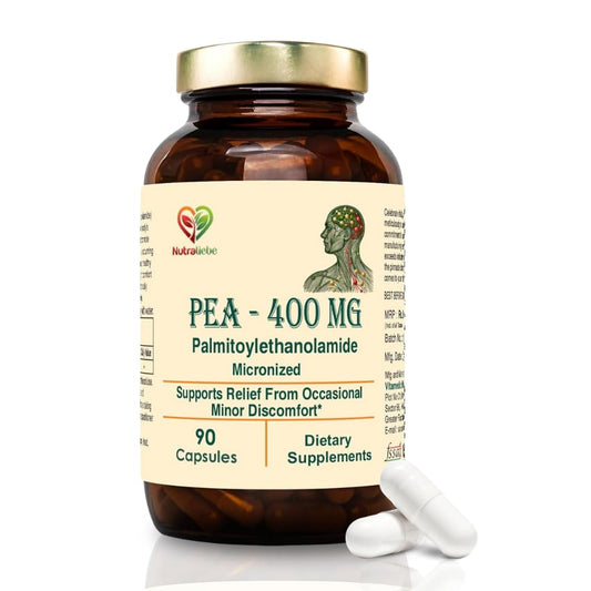 Nutraliebe PEA 400mg (Palmitoylethanolamide) – Supports Joint Comfort, Immune Response, and Nerve Health – 90 Capsules