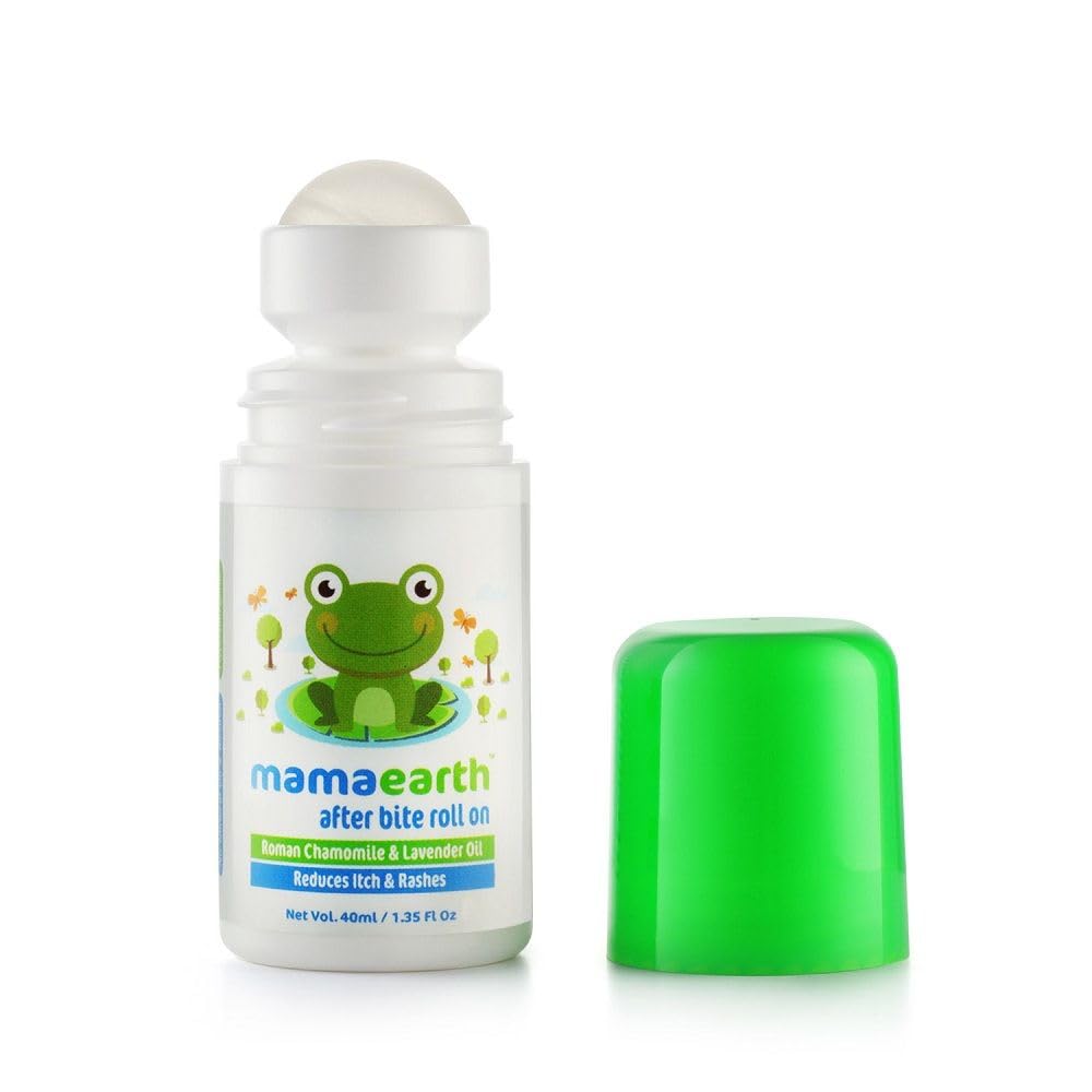 Mamaearth After Bite Roll On For Babies - 40 ml | Infused with Chamomile and Lavender Oil | Relieves Skin From Mosquito Bites, Reduces Itch & Rashes, Travel Friendly