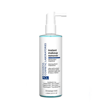 FCL Biphasic Instant Makeup Remover with Apple Amino Acid & Sea Buckthorn Oil | Removes Eye Makeup, Lip Makeup & Waterproof Makeup | Hydrates Skin, for All Skin Types - 200ml