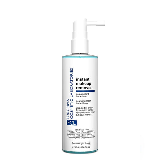 FCL Biphasic Instant Makeup Remover with Apple Amino Acid & Sea Buckthorn Oil | Removes Eye Makeup, Lip Makeup & Waterproof Makeup | Hydrates Skin, for All Skin Types - 200ml