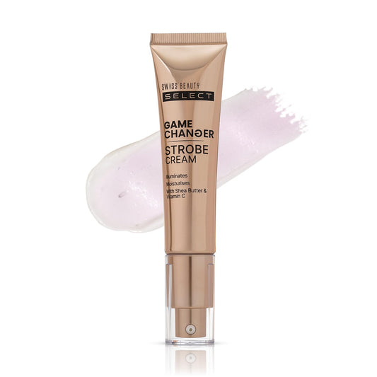 Swiss Beauty Select Game Changer Strobe Cream Enriched With Shea Butter & Vitamin C | Shade- Pink Sheen, 35gm