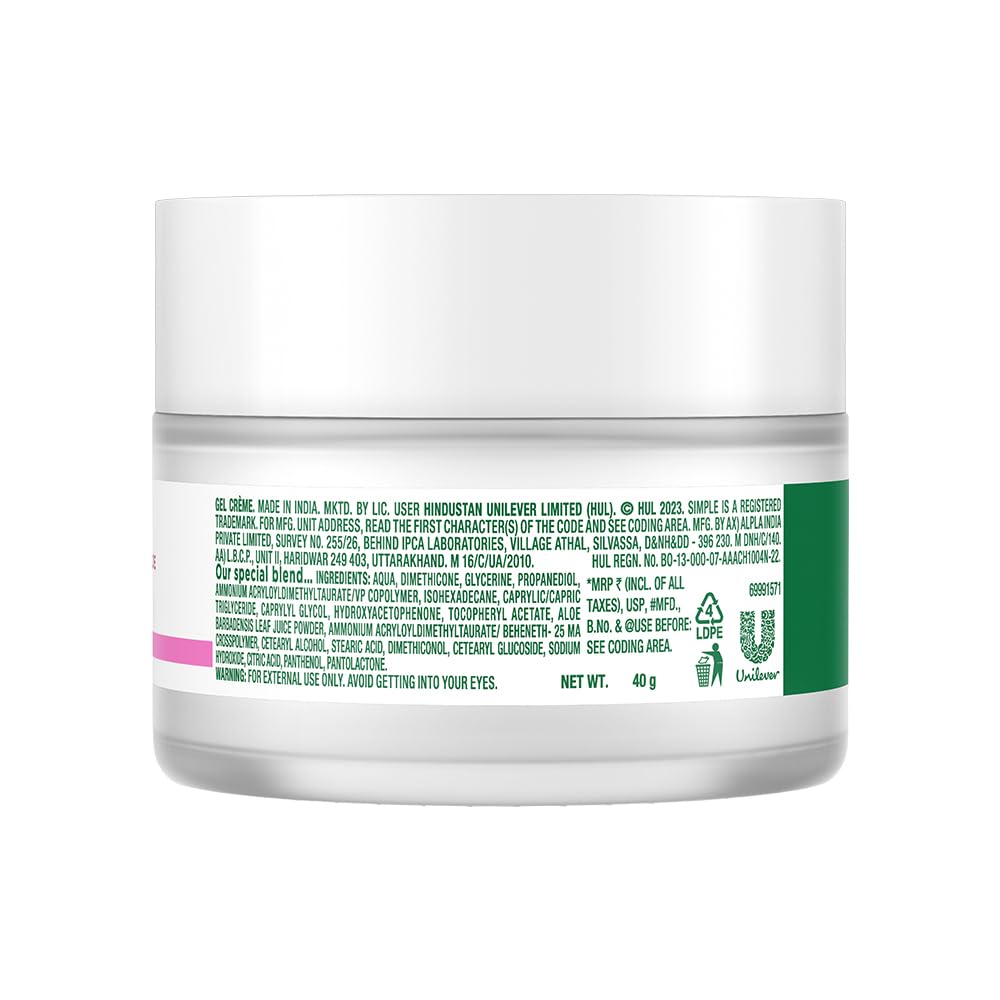 Cosmetic jar with label on a white background