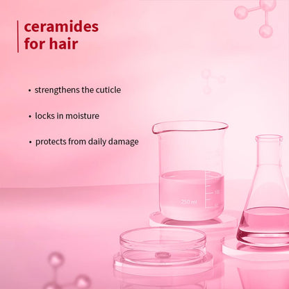Plum Hibiscus & Ceramides Long & Healthy Shampoo | Hydrates Dry and Damaged Hair, Prevents Split Ends, Repairs Damage |Contains Hibiscus Extracts, Ceramides |100% Vegan | 250ml